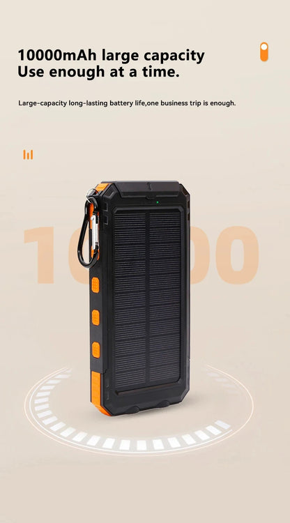 ONEPLUS 50000mAh Solar Power Bank Portable Charging Poverbank External Battery Charger Strong Light LDE Light for iphone Samsung