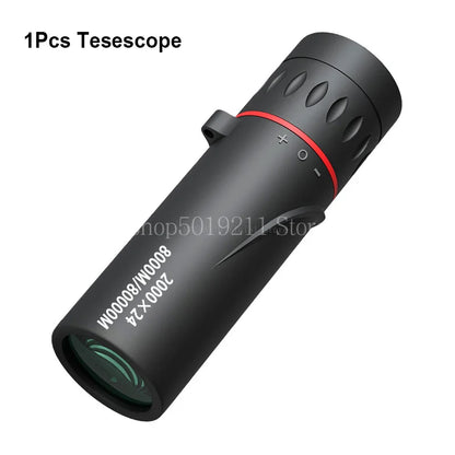 2000x24 HD Monocular Telescope Mini Portable Mobile Phone Telescope with Holder Outdoor Camping Hunting Birdwatching Telescopes