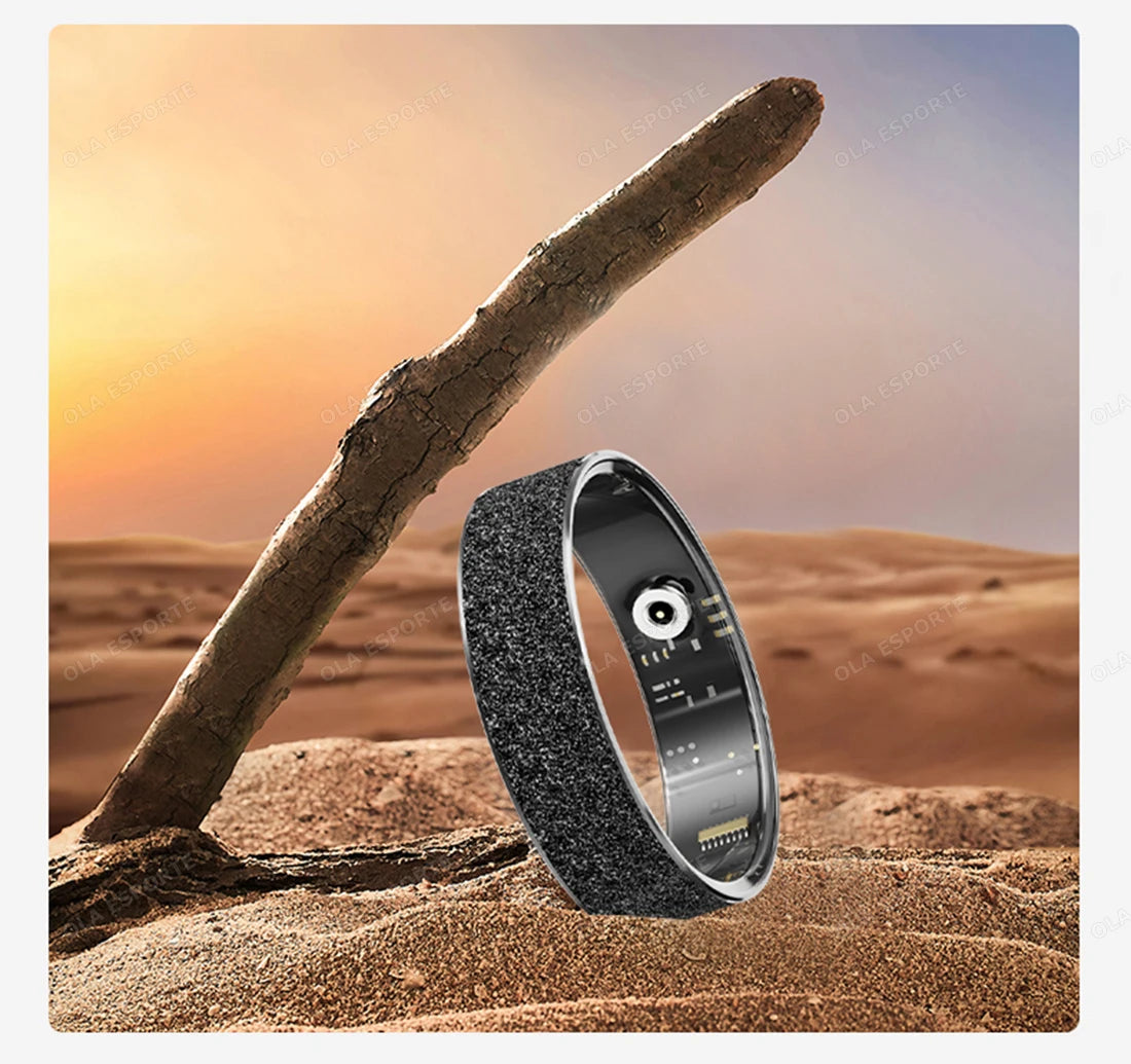 New Smart Ring with Charging Case for men women,Health and Sleep Monitor,iP68 & 5ATM Waterproof,Multi-sport Mode,For Android ios