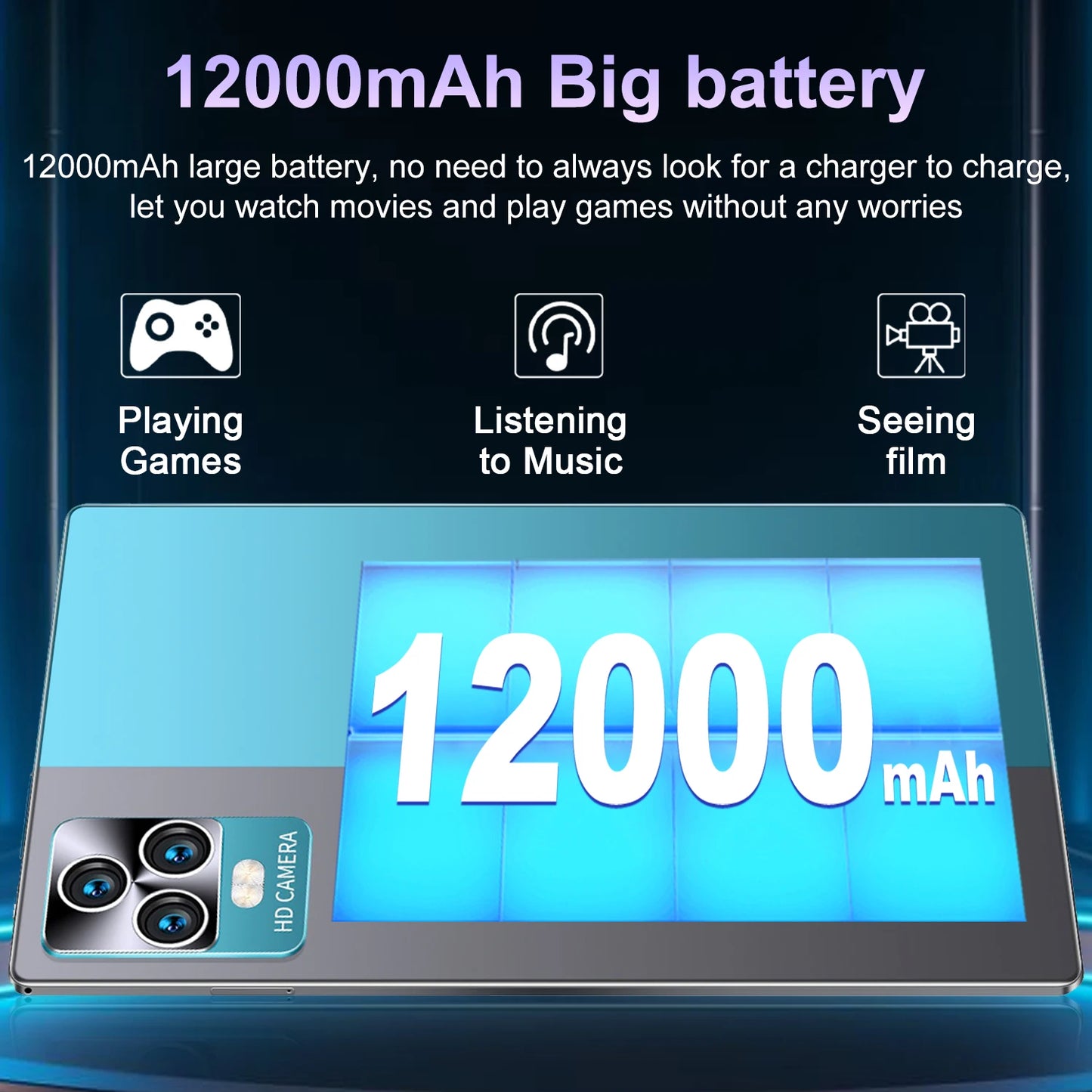 2025 New 5G Tablet 10.36Inch Android 13.0 Tablet MTK6797 16GB RAM 1TB ROM Tablet PC Dual Cameras Dual Sim Card Wifi Type-c