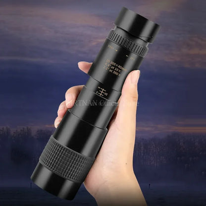 10-300X Zoom Metal HD Bak4 Powerful Binoculars Long Range Quality Portable Professional Telescope Monocular for Hunting