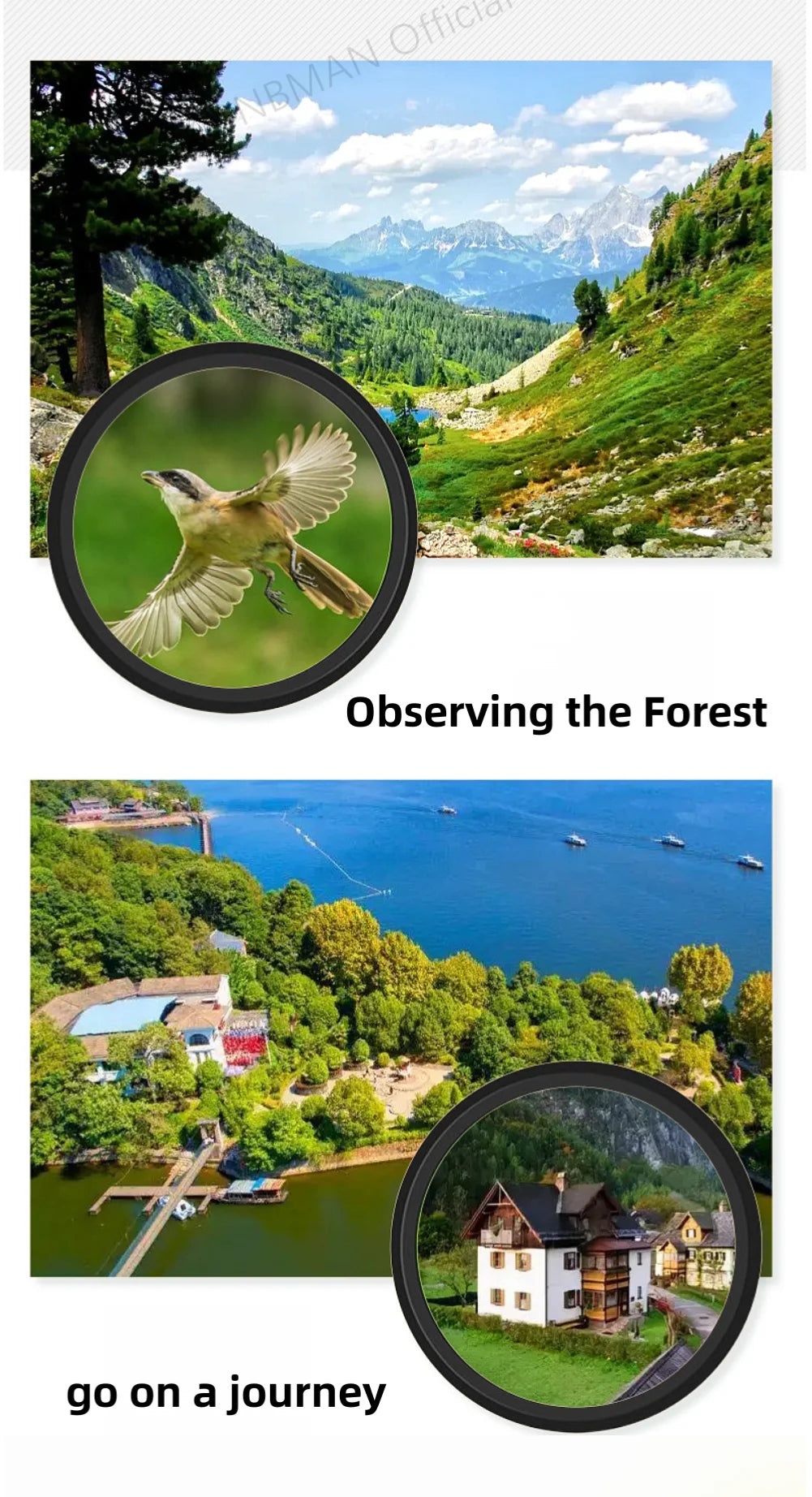10-300X Zoom High Definition Powerful Binocular Telescope Remote Portable High Quality Professional Hunting Monocular Telescope