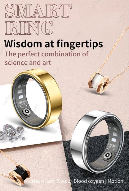 2025 New For Xiaomi Smart Ring Men Women, Heart Rate and Blood Oxygen Monitor Smartring IP68 & 5ATM Waterproof, Multi-sport Mode