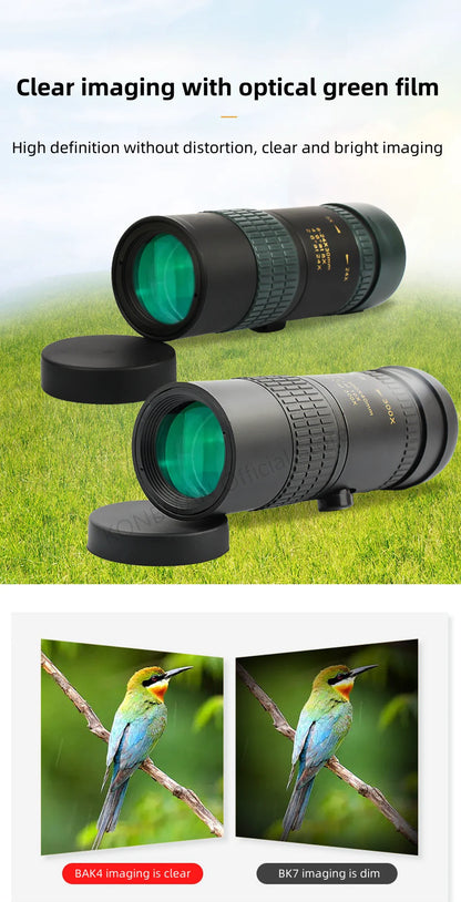 10-300X Zoom High Definition Powerful Binocular Telescope Remote Portable High Quality Professional Hunting Monocular Telescope