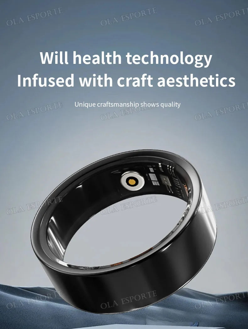 2025 New For Xiaomi Men Smart Ring Women, Heart Rate and Blood Oxygen Monitor Smartring IP68 & 5ATM Waterproof, Multi-sport Mode