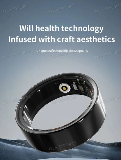 2025 New For Xiaomi Men Smart Ring Women, Heart Rate and Blood Oxygen Monitor Smartring IP68 & 5ATM Waterproof, Multi-sport Mode
