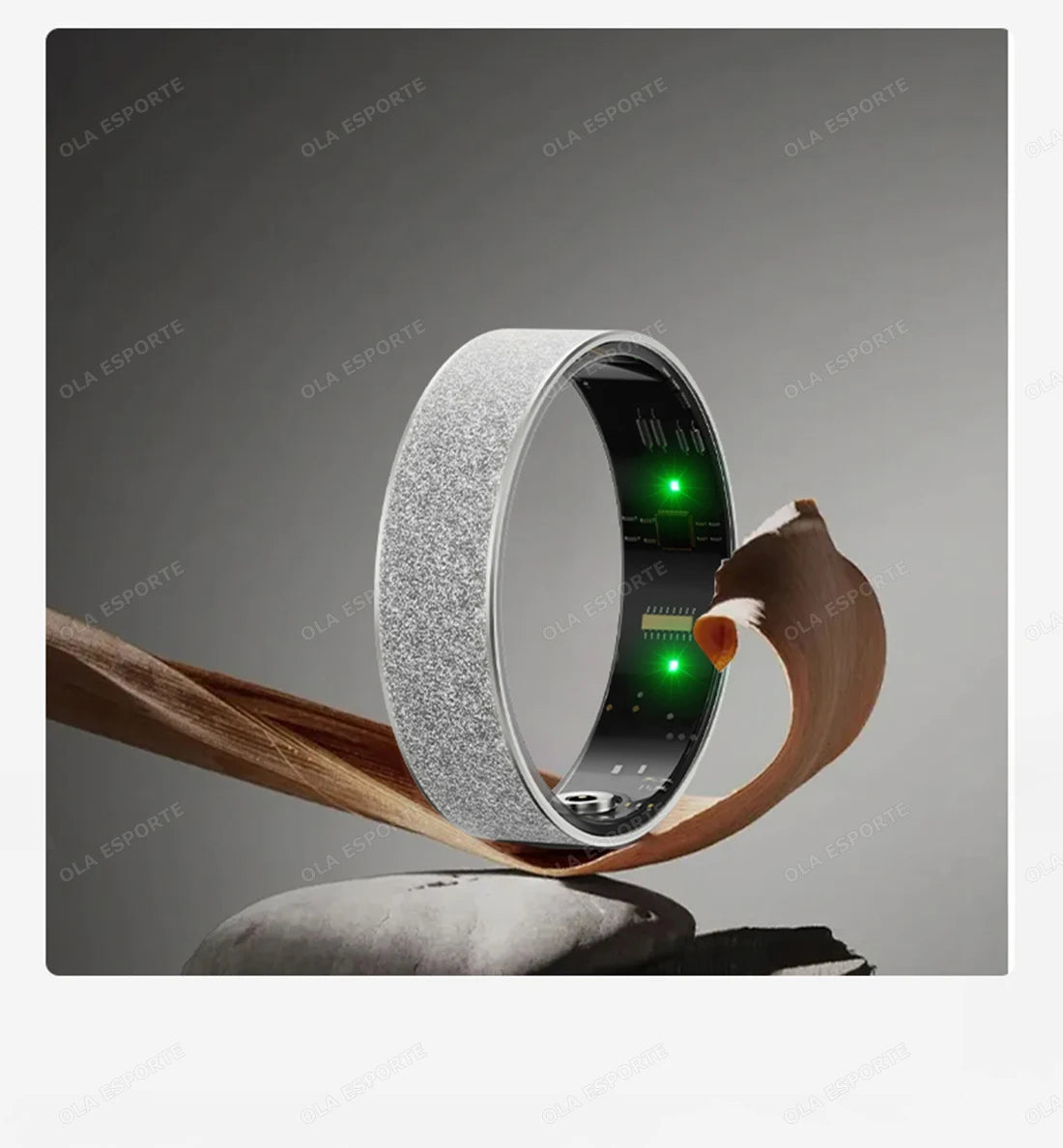 New Smart Ring with Charging Case for men women,Health and Sleep Monitor,iP68 & 5ATM Waterproof,Multi-sport Mode,For Android ios