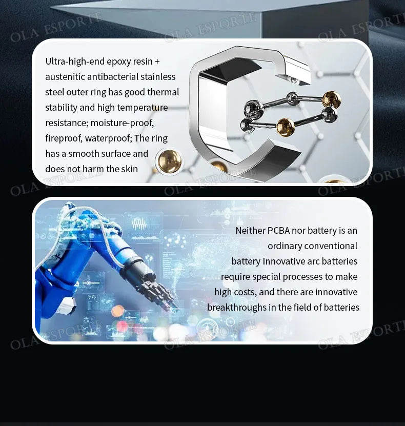 2025 New For Xiaomi Men Smart Ring Women, Heart Rate and Blood Oxygen Monitor Smartring IP68 & 5ATM Waterproof, Multi-sport Mode
