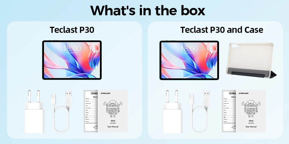 Teclast P30 Android 14 Tablet, 10.1 Inches, Maximum 12 Gb Ram, 128Gb Rom, 1280X800 Ips, Unisoc T606, 8 Cores, 6000 Mah