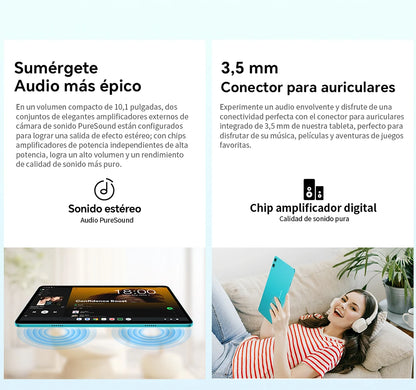Teclast P30 Android 14 Tablet, 10.1 Inches, Maximum 12 Gb Ram, 128Gb Rom, 1280X800 Ips, Unisoc T606, 8 Cores, 6000 Mah