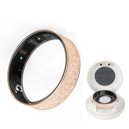 New Smart Ring with Charging Case for men women,Health and Sleep Monitor,iP68 & 5ATM Waterproof,Multi-sport Mode,For Android ios