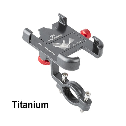 Bicycle Motorcycle Phone Holder Aluminum Handlebar Bike Phone Mount Adjustable Non-Slip for iPhone 13 12 11 Samsung S22 S21