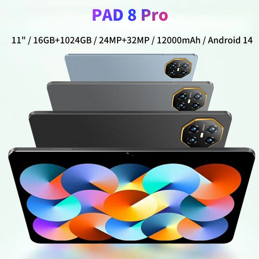 2025 Global Version XioamI PAD 8 Pro Snapdragon 8GEN2 Android 14 Tablet 11Inch HD 16GB+1TB 12000 mAh 5G Dual SIM Wifi Tables PC