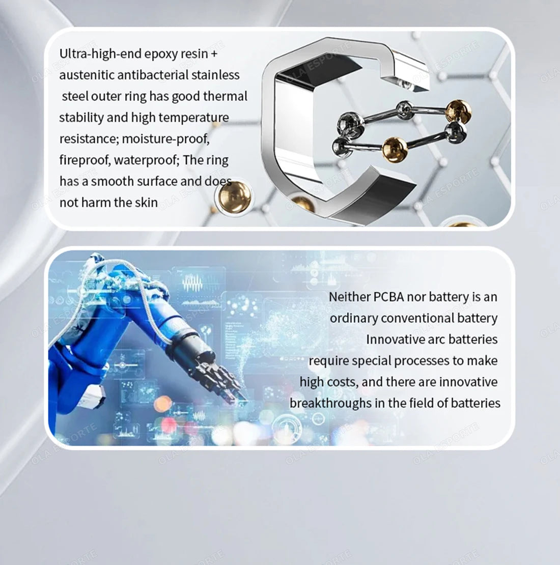 New Smart Ring with Charging Case for men women,Health and Sleep Monitor,iP68 & 5ATM Waterproof,Multi-sport Mode,For Android ios