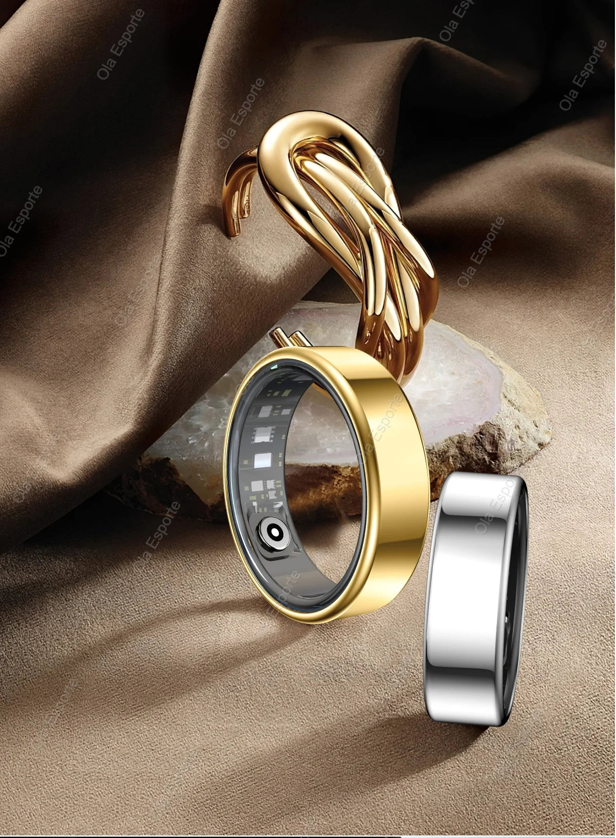 2025 New For Xiaomi Smart Ring Men Women, Heart Rate and Blood Oxygen Monitor Smartring IP68 & 5ATM Waterproof, Multi-sport Mode