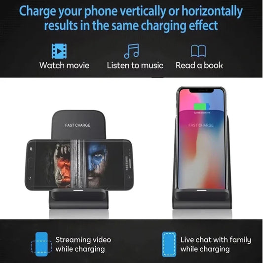 قاعدة شحن لاسلكية جديدة بقوة 100 وات لهواتف iPhone 15 14 13 12 16 Pro Max XR 8 وSamsung Xiaomi ومحطة شحن سريع بالحث