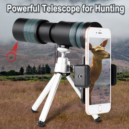 10-300x40 Zoom Telescope HD Portable Strong Binoculars Long Range Professional Monocular Low Night Vision For Hunting Camping