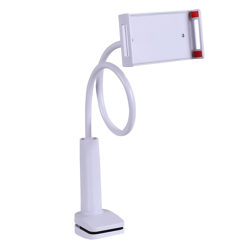 1pc Adjustable Bedside Phone & Tablet Holder - 360° Rotating, Secure Clamp Flexible Gooseneck Arm, Wall-Mountable, ABS Material, for Comfortable Viewing, Tablet Holder Stand